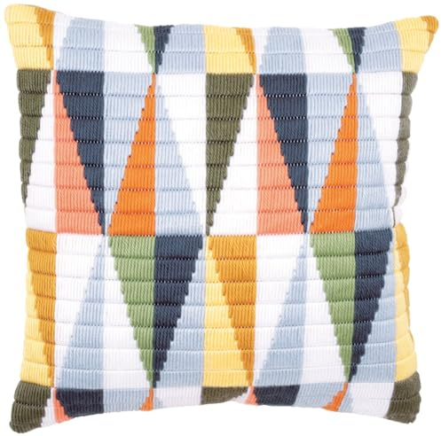 Vervaco 1-Piece Long Stitch Cushion Triangles