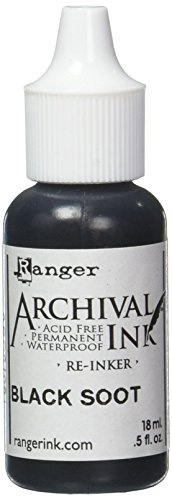 Ranger Black Soot Stempelkissen-Auffrischer, Schwarz
