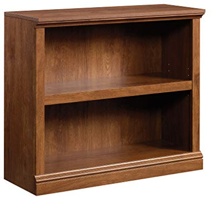 Sauder 2 Tier Book Shelf Wooden Bookcase Multipurpose Bookshelf for Home Office, Living Room, in Oiled Oak