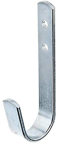 Alberts 856090 Wandhaken | wahlweise in verschiedenen Ausführungen | gebogen | galvanisch blau verzinkt | 90 x 30 mm | 20er Set