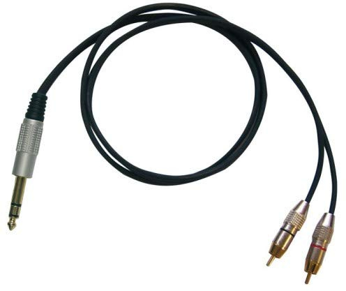 Bespeco cavo jack stereo maschio 6,3 mm / 2 rca maschio RCZ300 metri 3