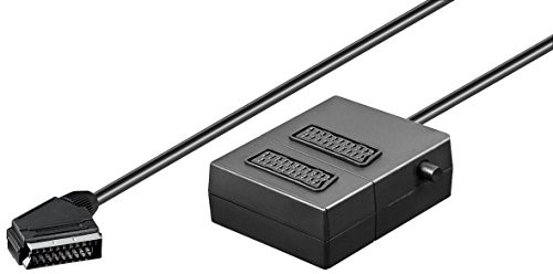 SCART TV, Monitor Y-Adapter [1x SCART-Stecker - 2x SCART-Buchse] 0.40 m Schwarz Goobay