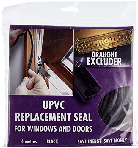 STORMGUARD 05SR397006MB 6 m UPVC Replacement Push in Seal - Black