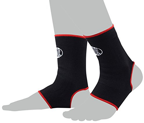 BAY Sprunggelenkbandage aus Polyester-Baumwolle für Stabilisation und Schutz, 2 Stück, Größen XS-XL