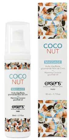 Exsens Warming Massage Oil Coconut 50 ml Transparent