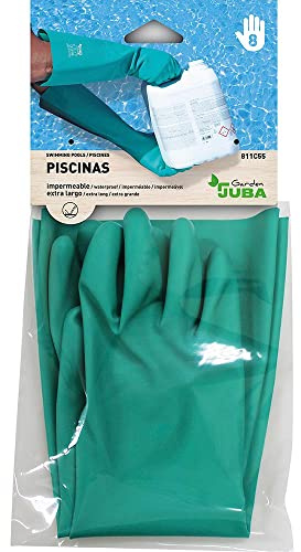 Juba G, sin soporte nitrilo satinado, largo 46 cm, verde - SIZE: 10