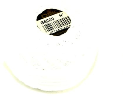 DMC Baumwoll-Perlgarn, Größe 8, B5200, 10-g-Knäuel