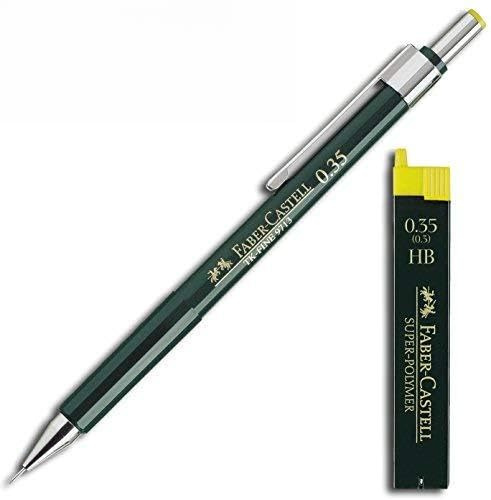 Faber-Castell SUPER-POLYMER Feinminen Etui (1 Dose + Stift, 0,35 HB)