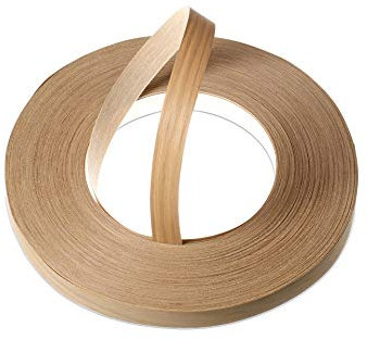 WordPress® 22 mm Eiche Echtholz Kantenumleimer mit Schmelzkleber – 50m Rolle – Einfache Anwendung zum Aufbügeln
