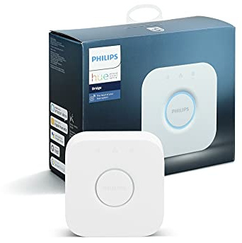 Philips Hue Bridge weiß, intelligentes Steuerelement des Hue Systems, steuerbar per App, ZigBee Technologie