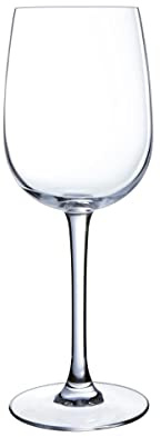 Luminarc Set de 6 copas de vino Versailles de vidrio 36 cl | Transparente, Vidrio, formato alto, acabado brillo, 36 cl, 6 piezas, apto para frigorífico, fácil de limpiar