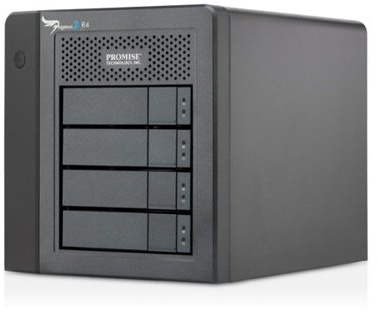 Promise Pegasus 2 R4 Solution de Stockage Externe 4 x 2 to 3,5 SATA HDD+ Câble Thunderbolt Noir