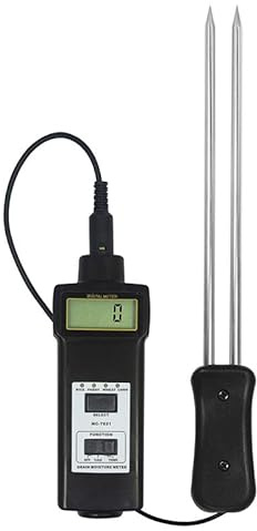 Feuchte und Temperatur Messgerät Tester Prüfer (Getreide, Futtermittel, Lebensmittel) Weizen/Hafer Heu/Stroh Kaffee/Mehl/Reis... F15