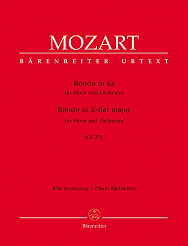 Rondo für Horn und Orchester Es-Dur KV 371. Klavierauszug