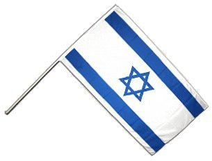 Digni Drapeau Israel sur hampe - 60 x 90 cm