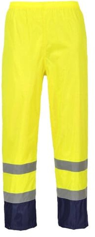 Portwest H444 Pantalon de Pluie Bicolore Panneaux Contrastant Imperméable