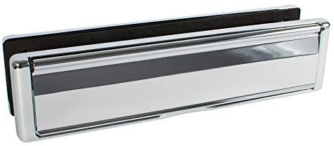 Avocet LPAFCH Affinity 12 Polished Chrome Letterplate Premium Heavy Duty Sprung Letter box