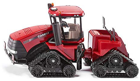 siku 3275, Case IH Quadtrac 600 Raupenschlepper Traktor, 1:32, Metall/Kunststoff, Rot, Funktionales Knickgelenk und siku-Heck-Kupplung
