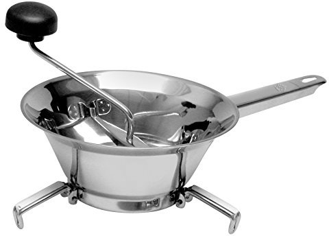 Home Trio Pasapurés con 3 Discos, Acero INOX, 24 cm