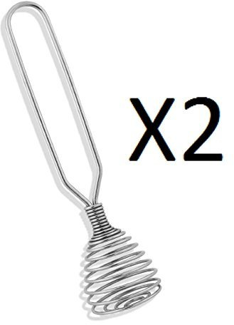 Fox Run Chrome Plated French Coil Whisk, 8 Inches (Pack of 2)