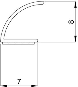 DIWARO® Selbstklebende - Dichtung SK004 | transparent | 5 Meter | geeignet als Fensterdichtung wie auch als Türdichtung. Mit starken und sehr haltbaren Klebeboden.