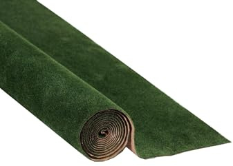 NOCH Grasmatte „Dunkelgrün“, mit Kunstgras, 120 x 60 cm ideal für Modellbau und Krippenbau