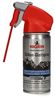 NIGRIN HyBrid Silikon-Gleitspray, für Kunststoff, Holz, Gummi und Metall, intensiv und langanhaltend, 100 ml