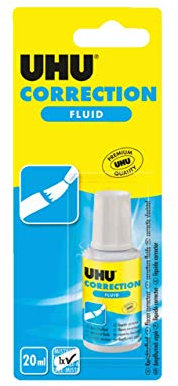 UHU Correction Fluid, 20ml, Infokarte