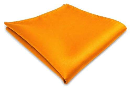 TigerTie Einstecktuch in orange pastellorange hellorange uni 30 x 30 cm
