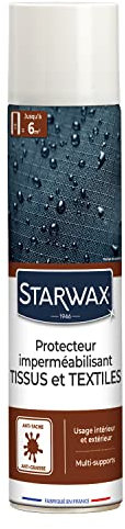 STARWAX Protezione Impermeabile per Tessuti e Tessuti, 300 ml, Protegge dalle Macchie Comuni, Uso Interno ed Esterno, Protezione Invisibile, Effetto perlante