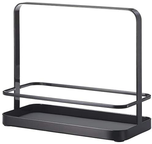 Yamazaki 2255 TOWER Seasoning Rack, black, Steel, 21 x 10 x 18 cm