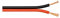 goobay 67730 Câble de haut parleur avec conducteur 2 x 0,75mm² / 25 mètres / Marque de Polarité rouge, noir