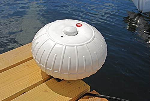 Taylor Made Products Dock Pro Inflatable Dock Boat Wheels – Straight Mount Dock Wheel, White (18) – Cusions Boats, Protects Docks, Hot-Dipped Galvanized Hardware – 2020108499