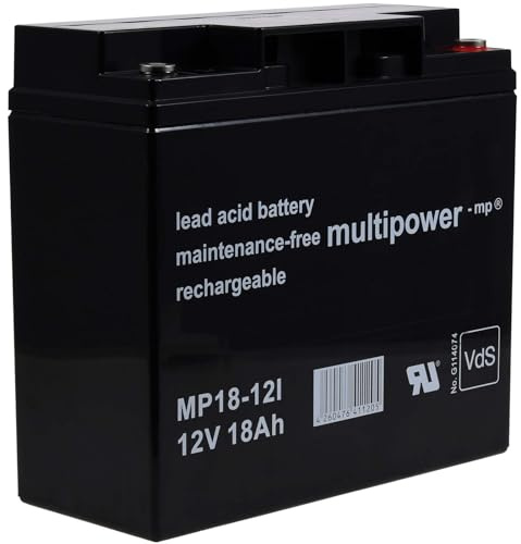 akku-net Blei-Gel Akku 12V 18Ah, 12V, Lead-Acid