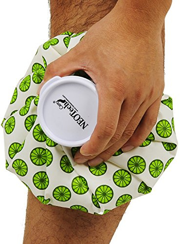 NEOtech Care - Sacca per ghiaccio - coperchio superiore a vite per cold pack - riutilizzabile e flessibile (Lime, 20 cm)