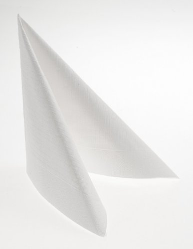 50 Duni Klassik-Servietten, weiß, 40x40cm,