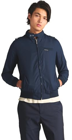 Members Only Men's Classic Iconic Racer, Slim Fit Jacket (Navy, Large)