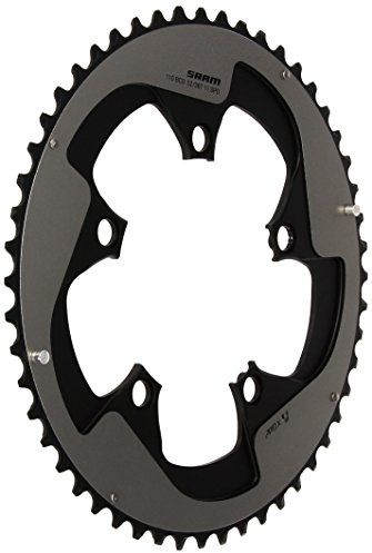 Sram Road Kettenblatt Red22 X-Glide R 50T Yaw S3 versteckte Schraube und Nicht versteckte Bolzen 110 mm Aluminium BB30 oder GXP (50-34) 5 mm - Falcon Grey
