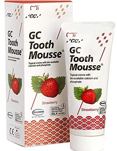GC Tooth Mousse Dentifrice 35ml fraise, Paquet de 2 (2x 35ml)