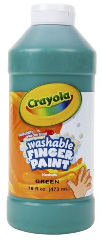 Washable Fingerpaint, Green, 16 oz
