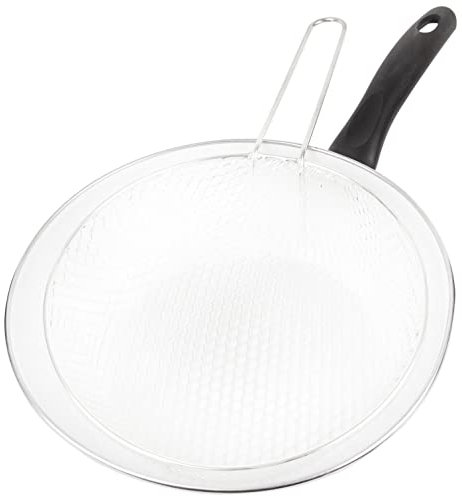 Baumalu, Poêle à Friture en Émail 26 cm Rouge, Acier Émaillé avec Panier en Acier Inoxydable, Compatible Induction, Idéale pour Friture et Cuisson Saine, Design Élégant