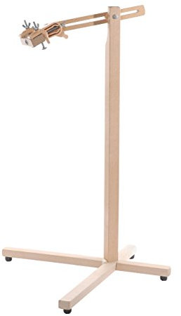 Elbesee Posilock Bodenstativ für Handarbeiten, Holz, braun