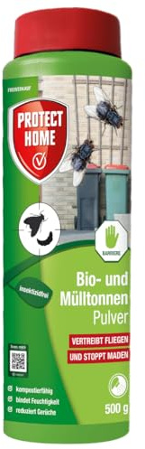 PROTECT HOME Natria Bio- und Mülltonnenpulver, gegen Maden und Fliegen in der Mülltonne, 500 g