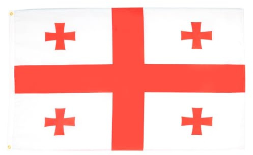 AZ FLAG Bandera Georgia 90x60 cm Poliéster 100D 2 Ojales