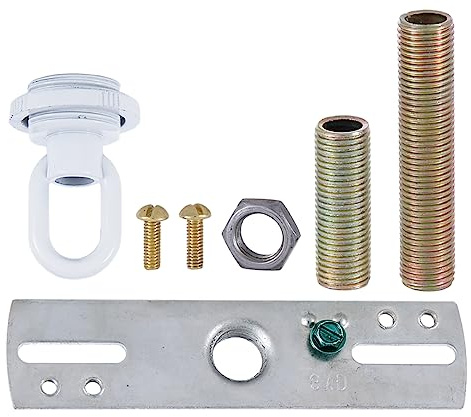 B&P Lamp® Screw Collar Canopy Hardware Set (White)