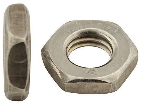 Sechskantmuttern (niedrige Form) - M2 - (100 Stück) - DIN 439 / ISO 4035 - rostfreier Edelstahl A2 (V2A) - SC439 - SC-Normteile