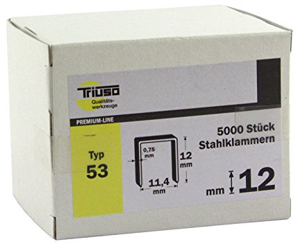 TRIUSO Klammern, 12 mm, 5 000 Stck. Typ 53