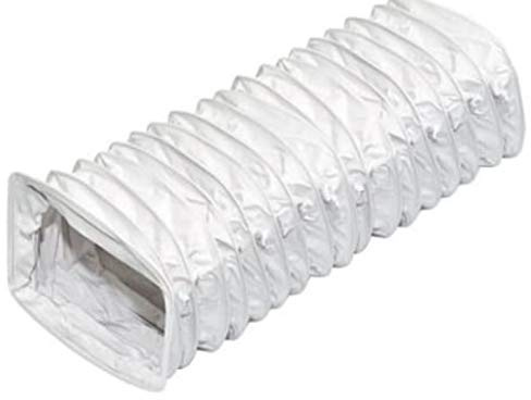 PVC Flachkanal 55 x 110 mm Flexrohr Flex Flexibler Flach Rohr 6 m Meter Länge Flexschlauch Schlauch Abzug