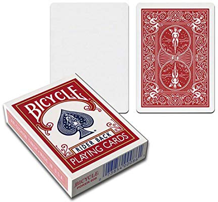 Bicycle Spiel 54 Karten Tarot rot - weißes Gesicht