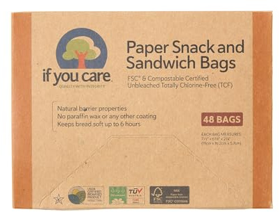 If You Care Lot de 48 sacs à sandwich